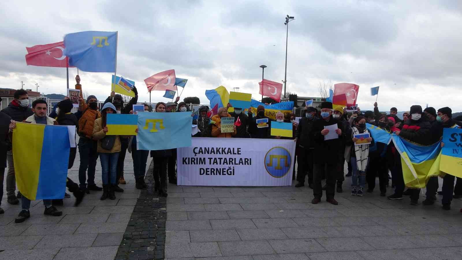 Çanakkale’de, Ukrayna’nın Çanakkale Fahri Konsolosluğu ve Çanakkale Kırım ve Dobruca Tatarları Kültür ve Dayanışma Derneği tarafından düzenlenen ...