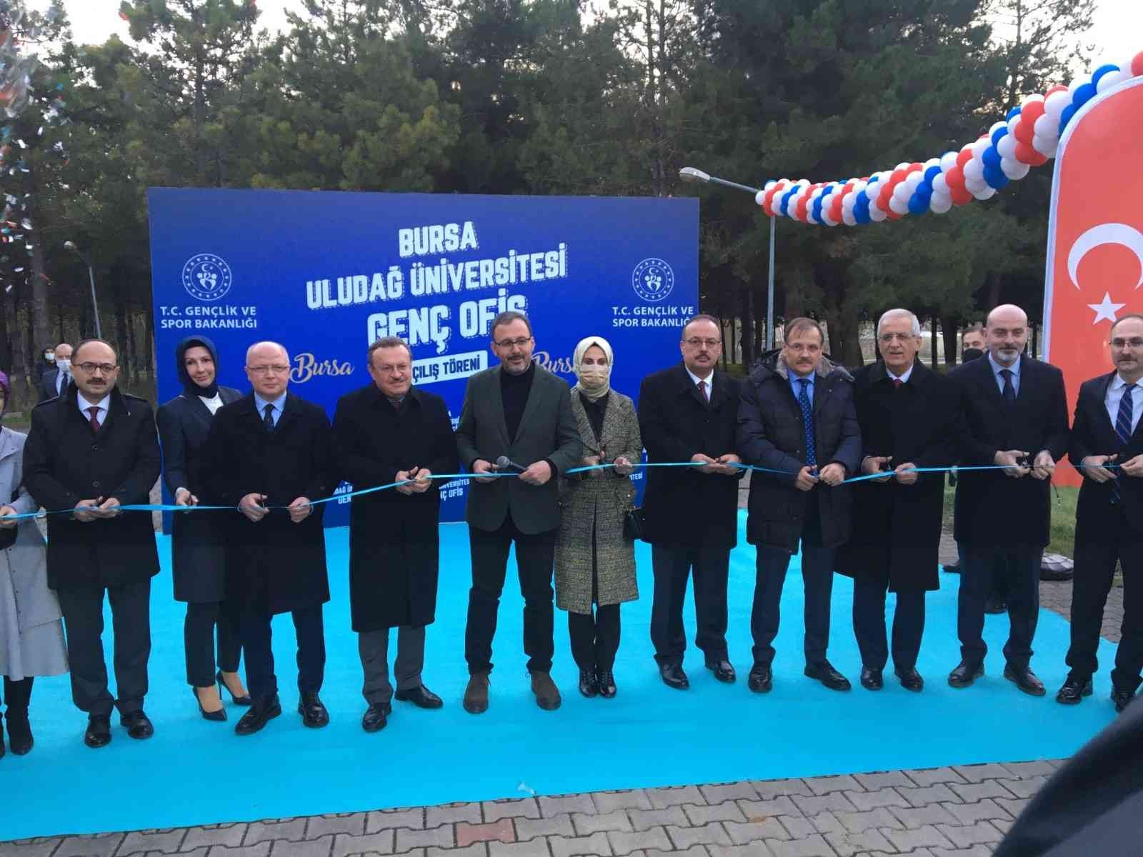 Gürsu Gençlik Merkezi ile Bursa Uludağ Üniversitesi Genç Ofisi, Gençlik ve Spor Bakanı Mehmet Muharrem Kasapoğlu’nun katılımıyla hizmete açıldı ...