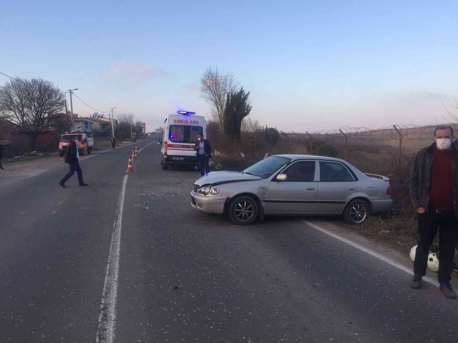 Tekirdağ’ın Malkara ilçesi’nde iki otomobilin çarpışması sonucu meydana gelen trafik kazasında bir kişi yaralandı. Kaza, Malkara-Hayrabolu yolu ...