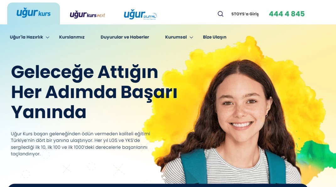 Türkiye genelinde 127 kursu ile öğrencilerini başarılı bir geleceğe hazırlayan Uğur Kurs’un kurumsal web sitesi yeni yüzüyle yayına girdi ...