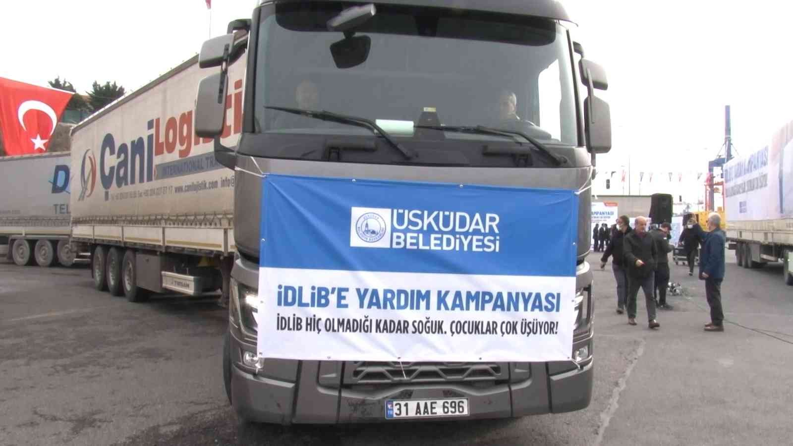 Üsküdar Belediyesi tarafından “İdlib Hiç Olmadığı Kadar Soğuk. Çocuklar Çok Üşüyor!” sloganıyla başlatılan yardım kampanyası kapsamında 100 ...