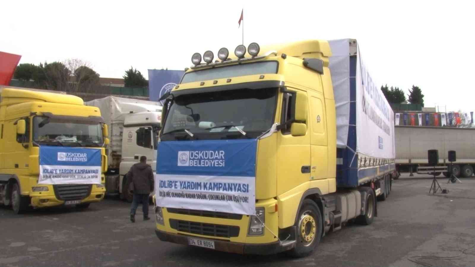 Üsküdar Belediyesi tarafından “İdlib Hiç Olmadığı Kadar Soğuk. Çocuklar Çok Üşüyor!” sloganıyla başlatılan yardım kampanyası kapsamında 100 ...