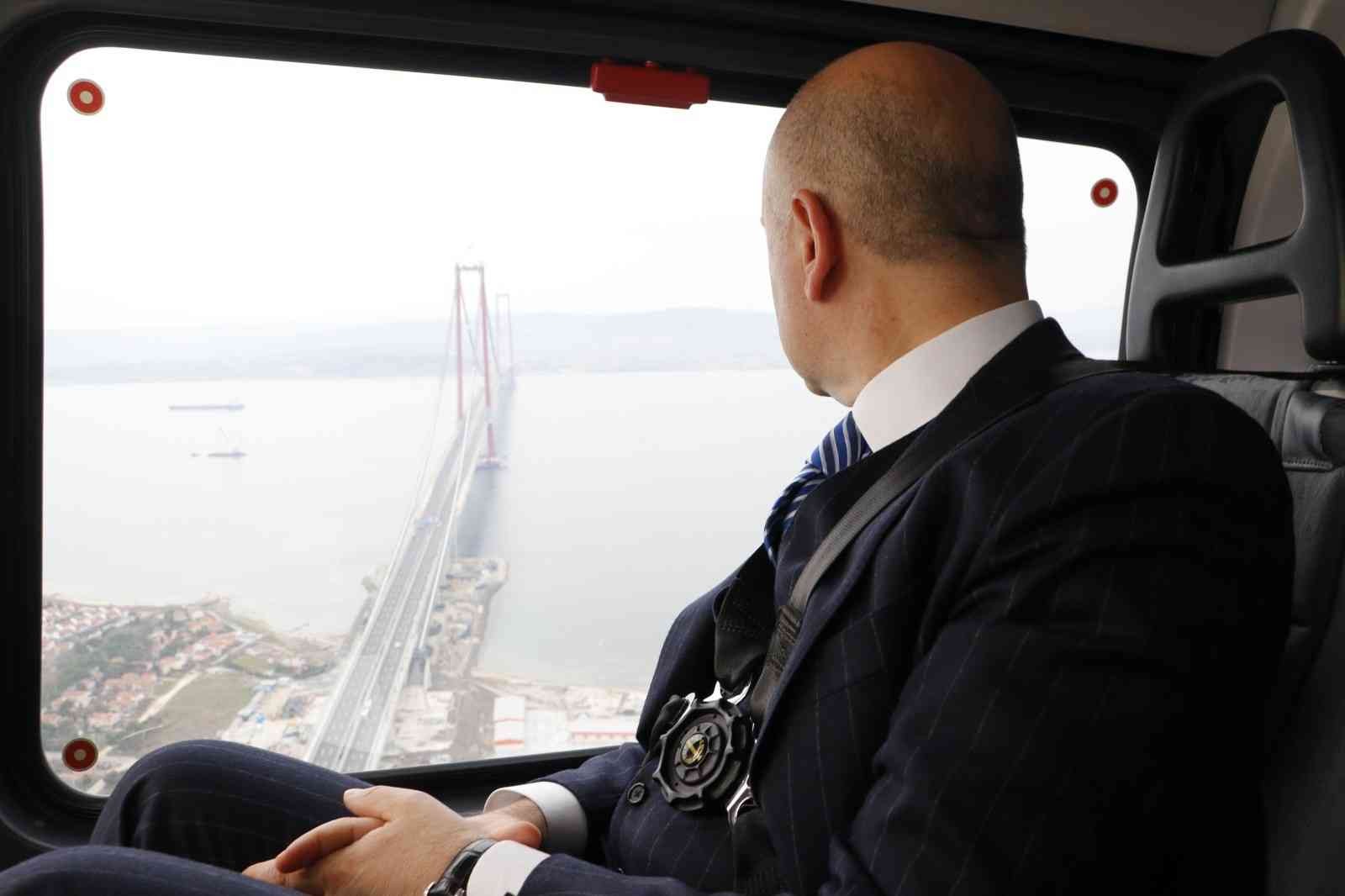Cumhurbaşkanı Recep Tayyip Erdoğan’ın katılımı ile 18 Mart Cuma günü gerçekleşecek olan 1915 Çanakkale Köprüsü açılışı için gelen Ulaştırma ve ...