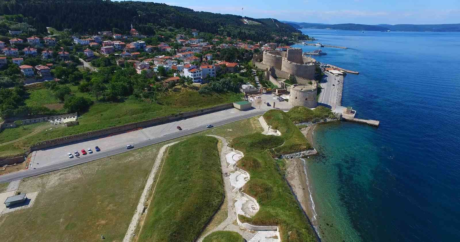 Çanakkale Savaşları sırasında 4. Ağır Topçu Alayı’nın karargah merkezi olan Namazgah Tabyalarının sur duvarlarının restorasyon çalışmaları ...