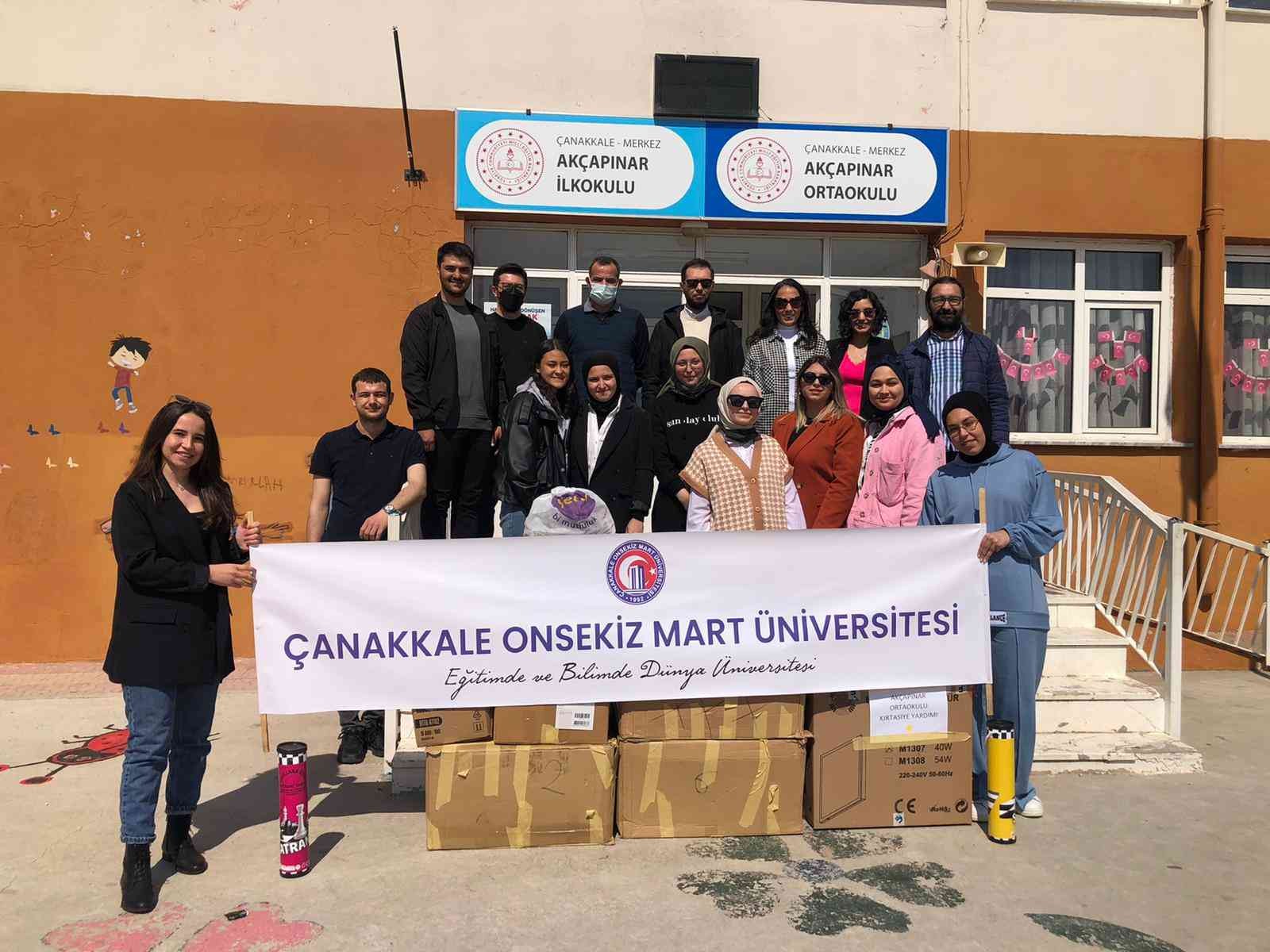 Çanakkale Onsekiz Mart Üniversitesi (ÇOMÜ), Kurumsal İletişim Koordinatörlüğü Sosyal Sorumluluk Birimi faaliyetleri çerçevesinde sürdürülen ...