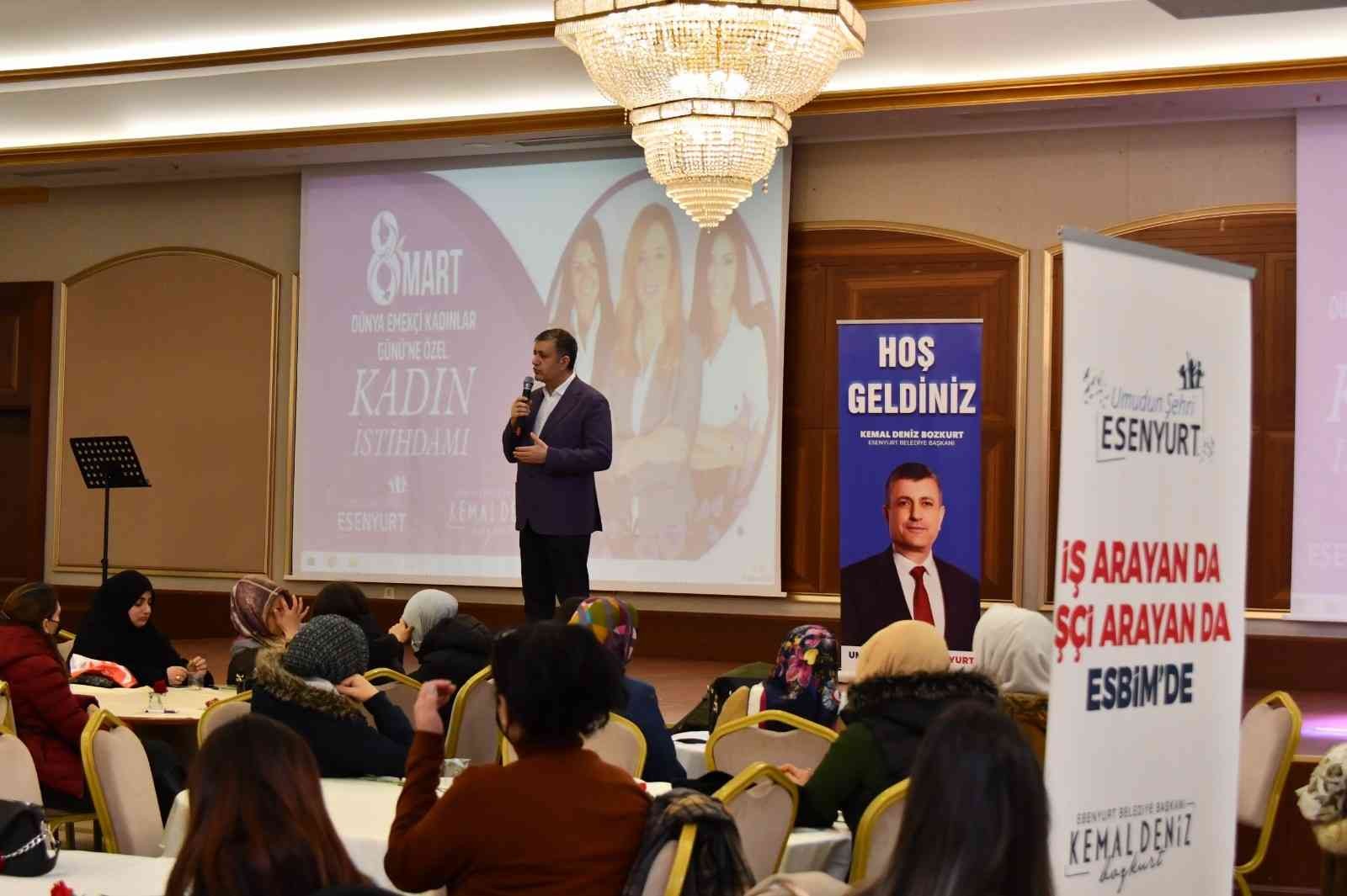 Esenyurt Belediye Başkanı Kemal Deniz Bozkurt tarafından aktif hale getirilen Esenyurt Belediyesi İstihdam Merkezi’nin (ESBİM) istihdamına ...