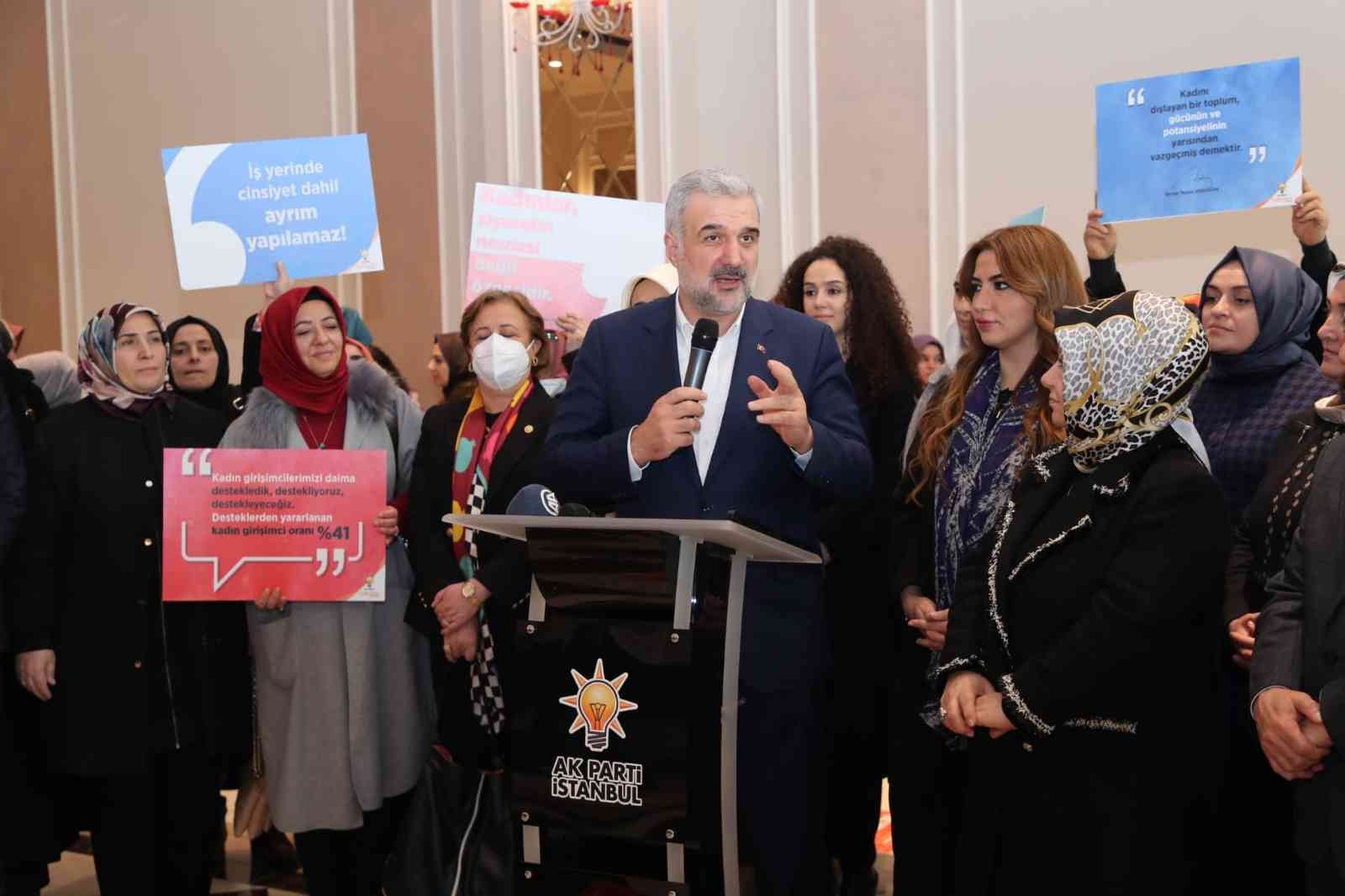 8 Mart Dünya Kadınlar Günü vesilesiyle açıklama yapan AK Parti İstanbul İl Başkanı Osman Nuri Kabaktepe, “Kadınların eşit ve adil bir şekilde ...