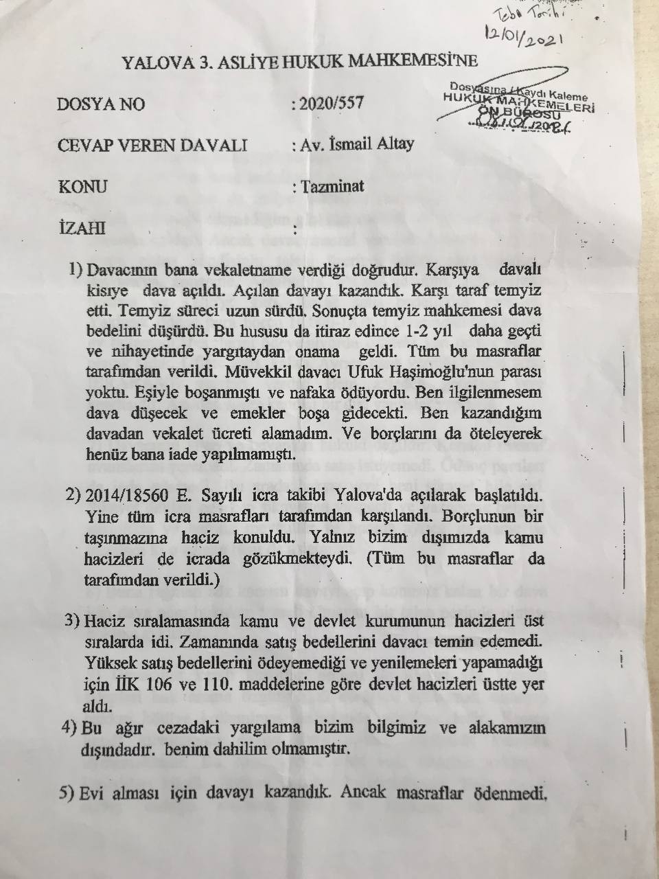 Kocaeli’nin Karamürsel ilçesinde yaşayan Ufuk Haşimoğlu, 10 yıl önce temelden satın aldığı, ancak tamamlandığında anlaştığı metrekarede olmayan ...