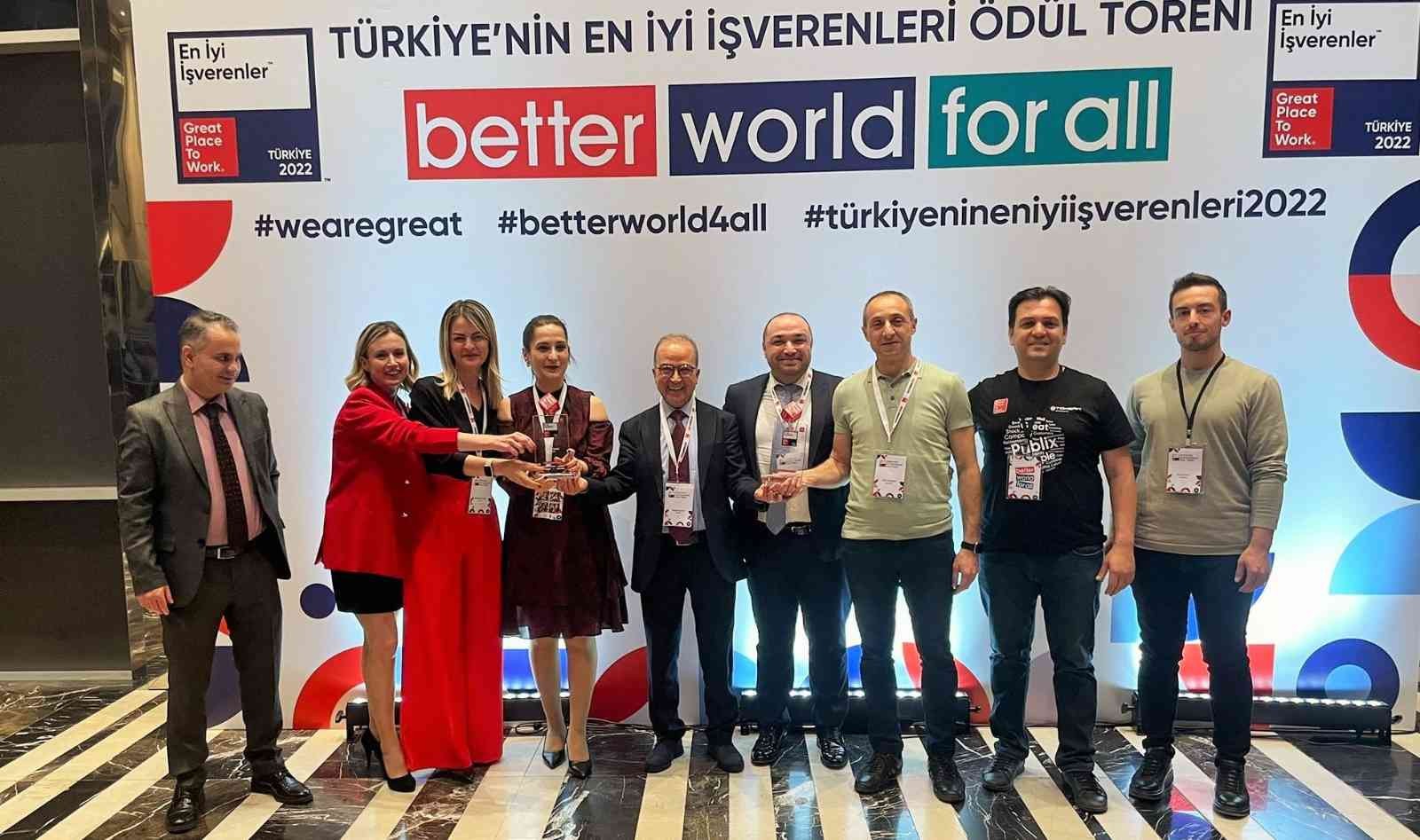 Great Place to Work Enstitüsü, tarafından belirlenen 2022 yılı Türkiye’nin en iyi işverenleri, 30 Mart’ta İstanbul Levent Wyndham otelde ...