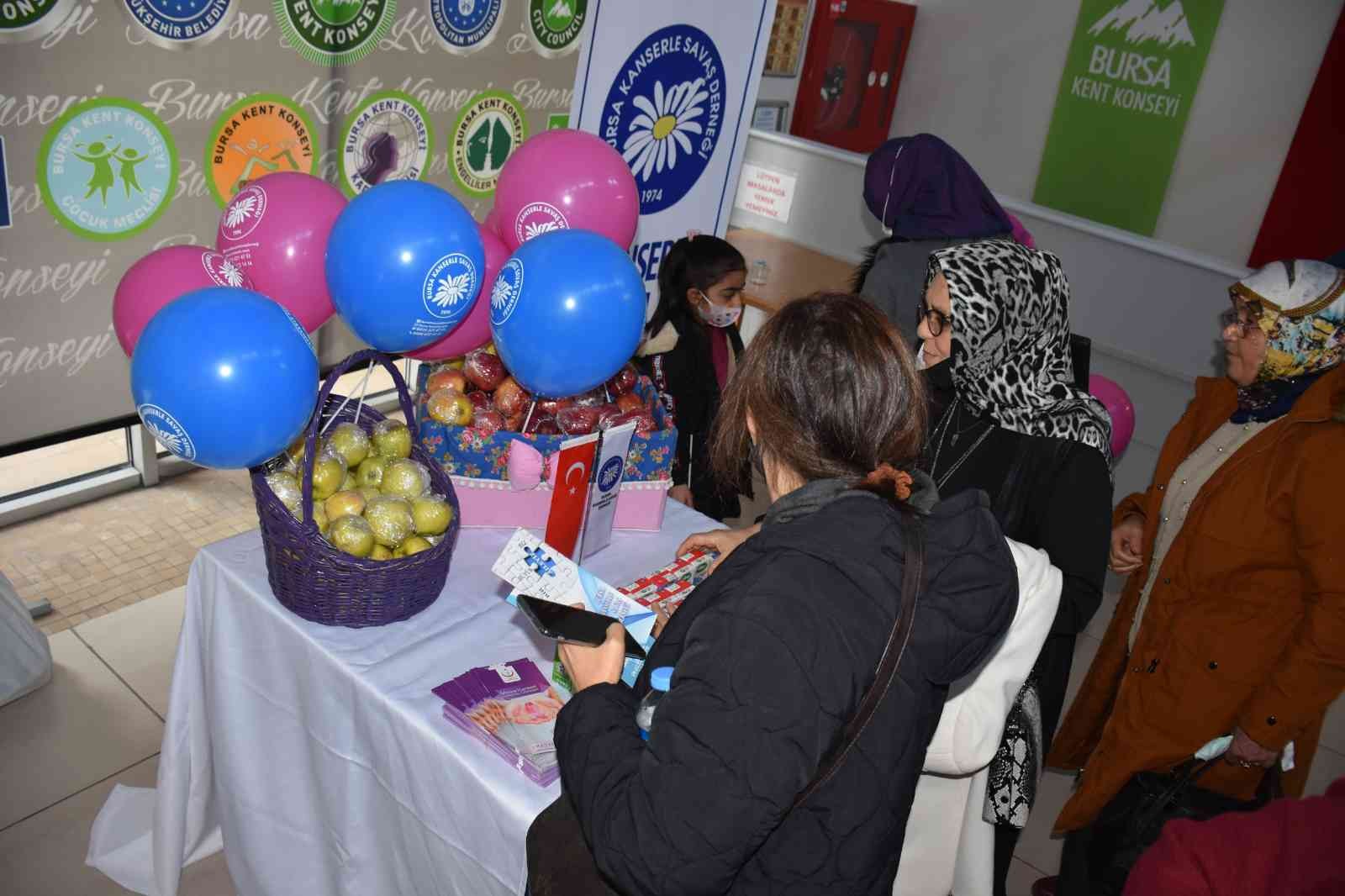 Bursa Kent Konseyi Sağlık Çalışma Grubu ve Bursa Kanserle Savaş Derneği işbirliğiyle ‘Kanser Haftası’ nedeniyle düzenlenen söyleşide uzman ...