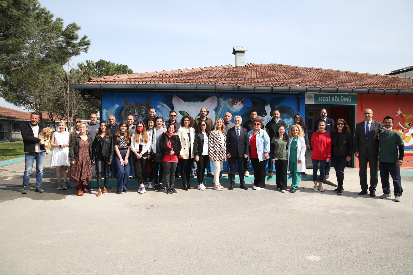 Nilüfer Belediyesi Veteriner İşleri Müdürlüğü bünyesinde revize edilerek sokak kedileri için düzenlenen kedi bölümü, Dünya Sokak Hayvanları Günü ...