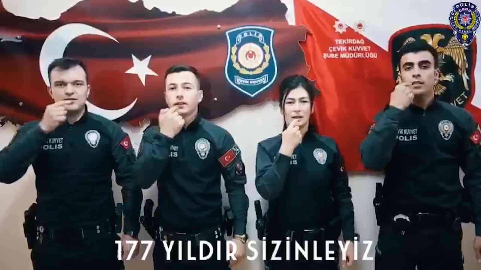 Tekirdağ İl Emniyet Müdürlüğü, Polis Teşkilatının 177’nci yıldönümünü yayınladığı video ile kutladı. Görüntülerde emniyet birimi personellerinin ...