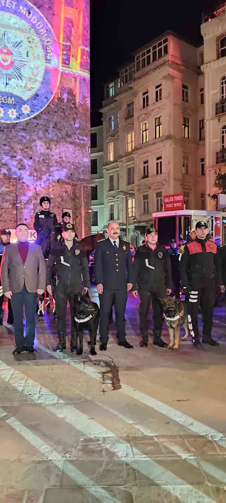 Türk Polis Teşkilatı’nın 177. Kuruluş Yıldönümü ve Polis Haftası Etkinlikleri kapsamında Tarihi Galata Kulesine yıldönümü için hazırlanan film ...