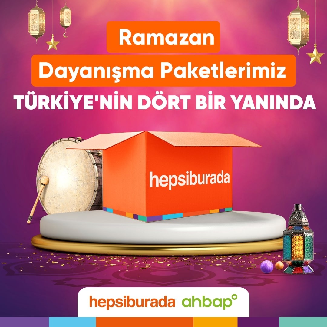 Hepsiburada, Ahbap Derneği koordinasyonu ile belirlenen ihtiyaç sahibi ailelere ‘Ramazan Dayanışma Paketleri’ni’ ulaştırmaya başladı. Bu Ramazan ...