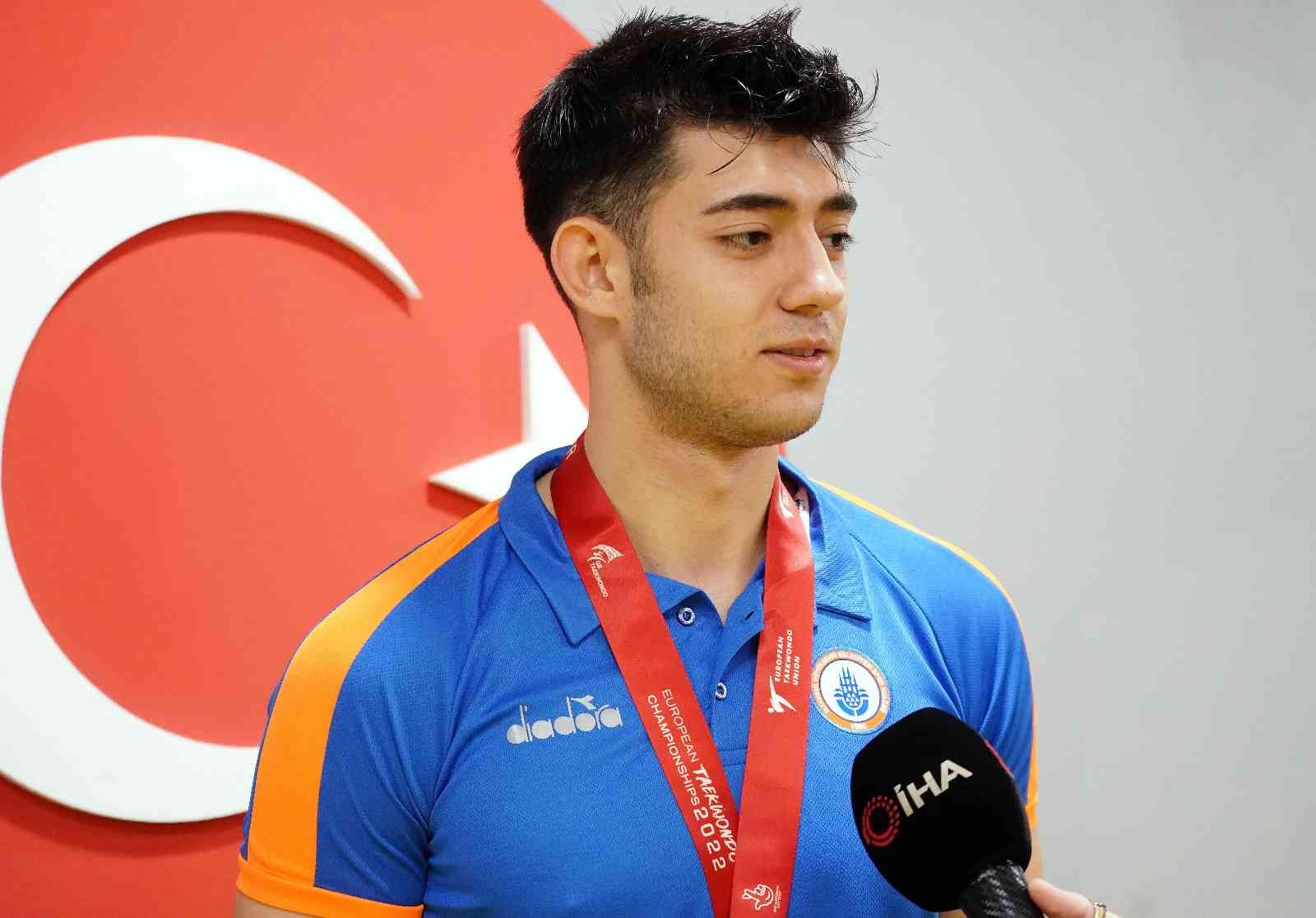 Avrupa Tekvando Şampiyonası’nda +87 kiloda Avrupa Şampiyonu olan Emre Kutalmış Ateşli, “Saliselerle kaçırdığım Tokyo Olimpiyatları beni gaza ...