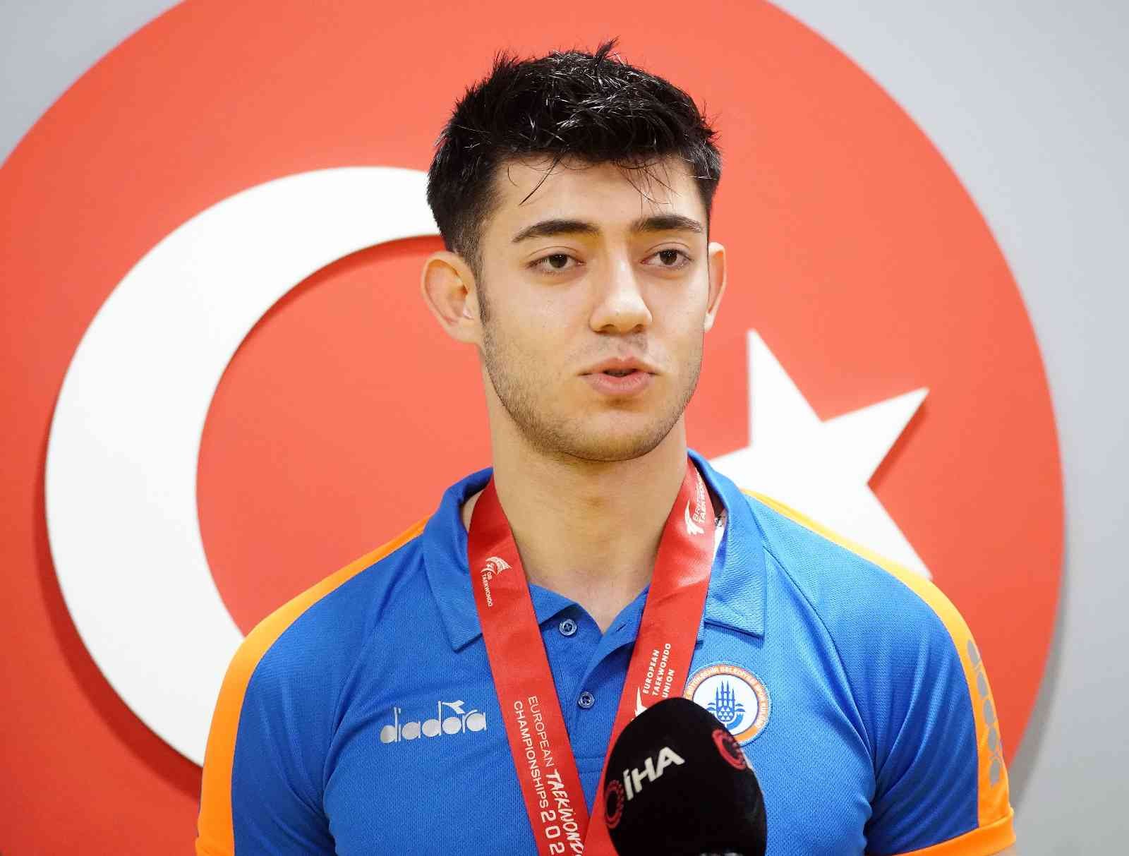 Avrupa Tekvando Şampiyonası’nda +87 kiloda Avrupa Şampiyonu olan Emre Kutalmış Ateşli, “Saliselerle kaçırdığım Tokyo Olimpiyatları beni gaza ...