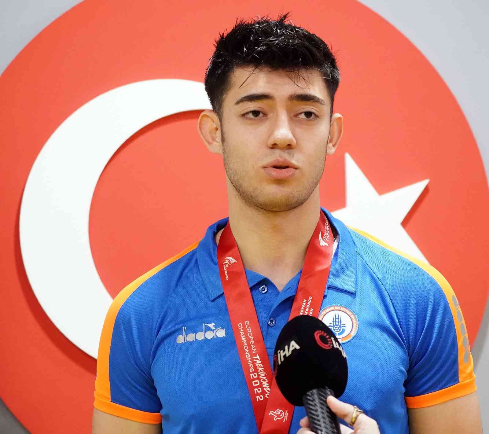 Avrupa Tekvando Şampiyonası’nda +87 kiloda Avrupa Şampiyonu olan Emre Kutalmış Ateşli, “Saliselerle kaçırdığım Tokyo Olimpiyatları beni gaza ...