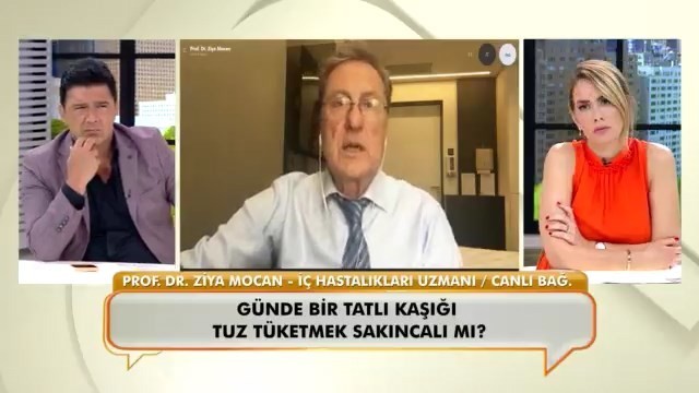 Prof. Dr. Ziya Mocan, ’’Tansiyon hastalarına tuz kesinlikle verilmemesi gerekiyor. Çünkü tuz içerdiği sodyum nedeniyle damarlarda kasılmaya yol ...