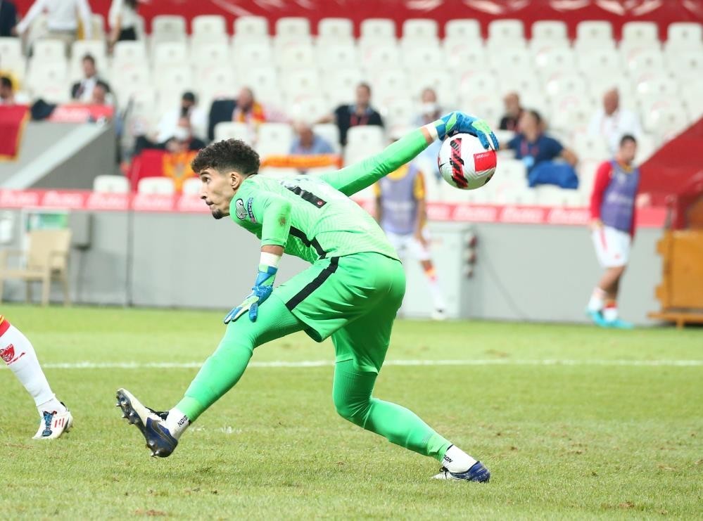 Arnavutluk ile Necmi Kadıoğlu Stadı’nda 7 Haziran 2019’da oynanan U21 Milli Takım müsabakasında forma giyen Altay Bayındır, Mert Müldür, Doğukan ...