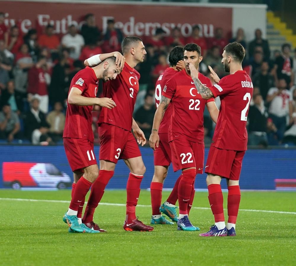 Arnavutluk ile Necmi Kadıoğlu Stadı’nda 7 Haziran 2019’da oynanan U21 Milli Takım müsabakasında forma giyen Altay Bayındır, Mert Müldür, Doğukan ...